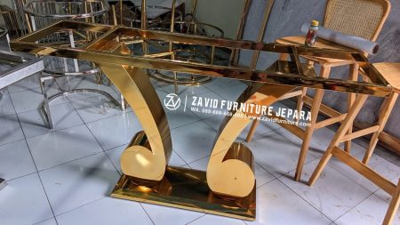 rangka kaki meja konsul bentuk nada mayor