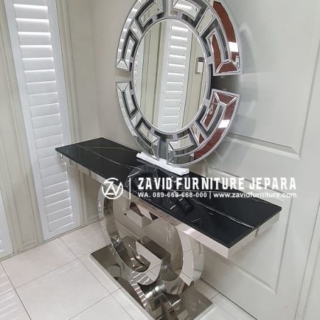 kaki meja stainless desain brand gucci