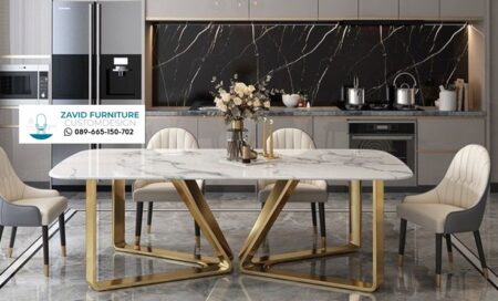 Meja Makan Marmer 6 Kursi Kota Ngawi