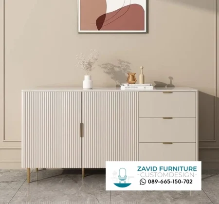 Buffet-TV-Minimalis-1-450x419 Meja Makan Marmer Kaki Stainless Steel Marmer Import