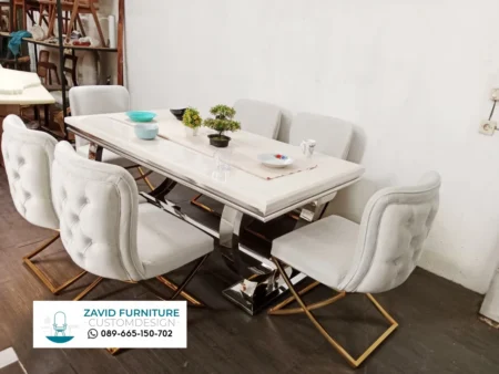 Meja Makan Marmer Bali